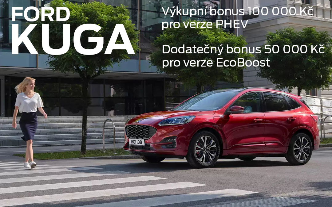 FORD KUGA S VÝKUPNÍM BONUSEM AŽ 100 000 KČ