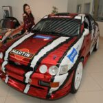 Výstava rally vozů v autocentru V-GROUP
